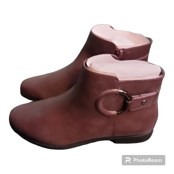 ❤Alfani Womens Avvia Harness Almond Toe Booties Ankle Boots Shoes Size (9 M) NIB - Picture 1 of 6